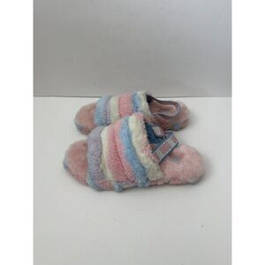 UGG Fluff Yeah Slide slippers in pastel stripes